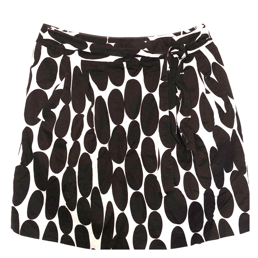 Ann Taylor Brown and White Summer Skirt
